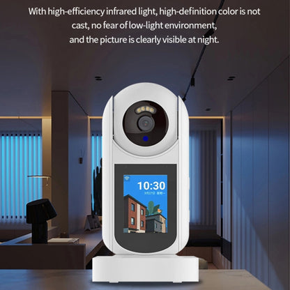 2MP HD Video Call Dual Light Full Color Night Vision WiFi Surveillance Camera(US Plug) by bashfashion