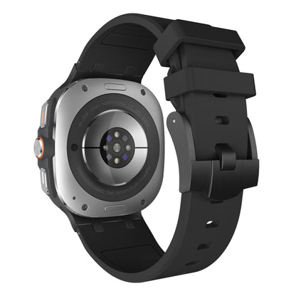 For Samsung Galaxy Watch Ultra 47mm / Ultra 2025 AP Series Liquid Silicone Watch Band(Black) by bashfashion