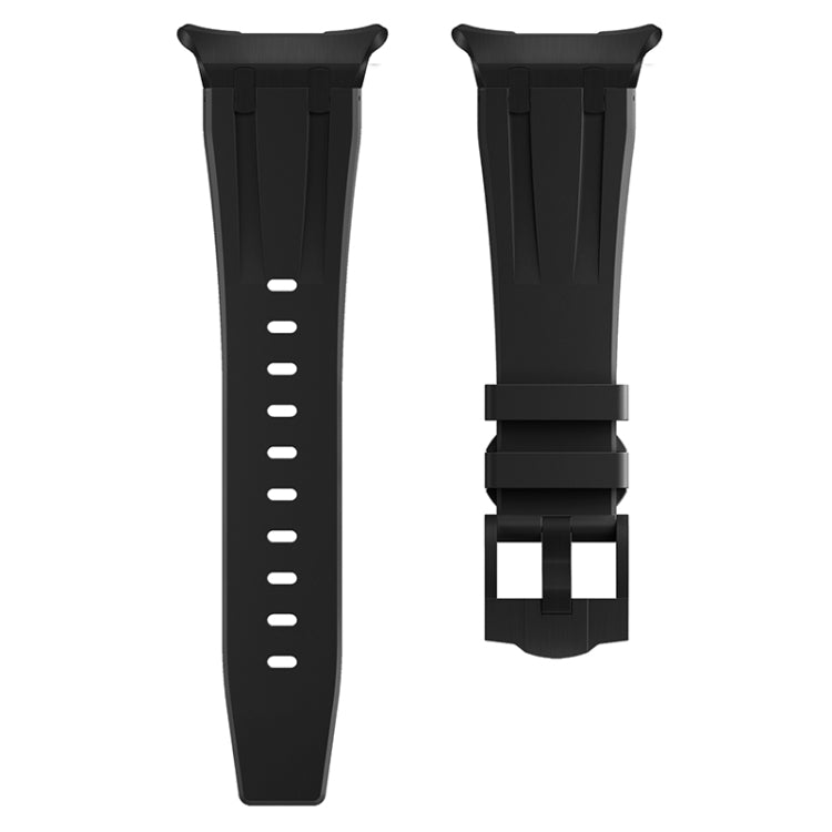 For Samsung Galaxy Watch Ultra 47mm / Ultra 2025 AP Series Liquid Silicone Watch Band(Black) by bashfashion