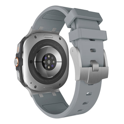 For Samsung Galaxy Watch Ultra 47mm / Ultra 2025 AP Series Liquid Silicone Watch Band(Silver Grey) by bashfashion