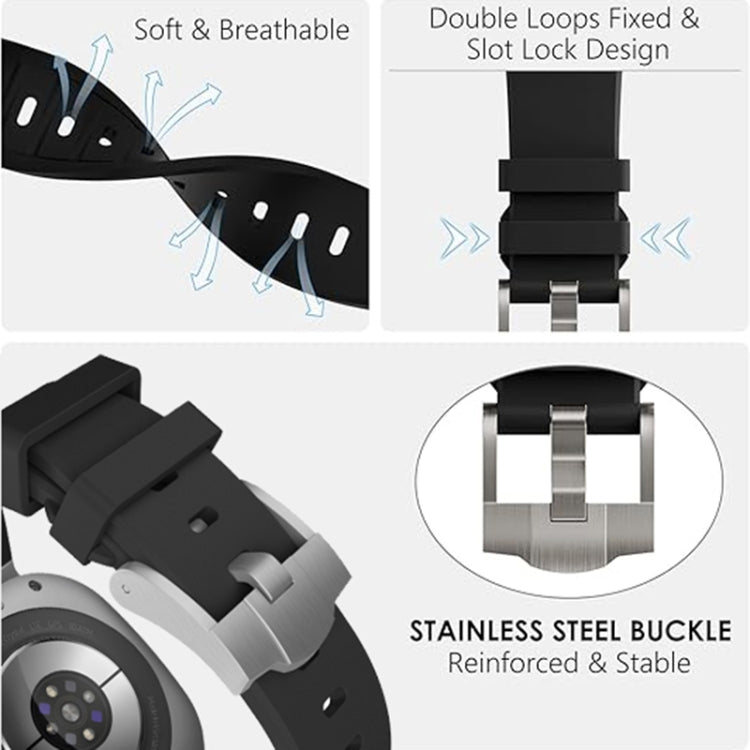 For Samsung Galaxy Watch Ultra 47mm / Ultra 2025 AP Series Liquid Silicone Watch Band(Silver Grey) by bashfashion