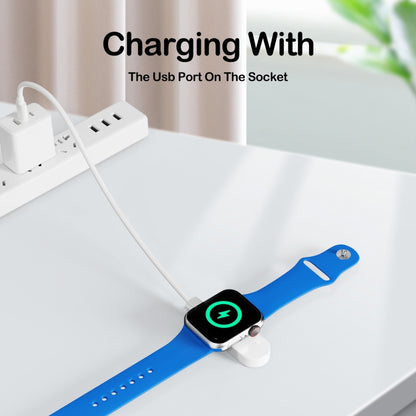 For Apple Watch Series A13 Portable Wireless Charger(White) by bashfashion