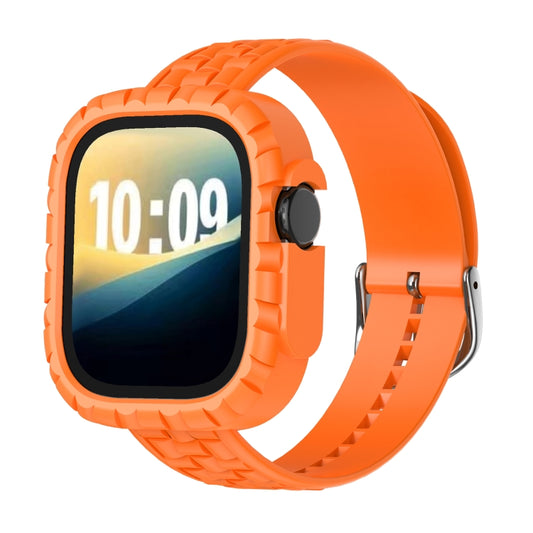 For Apple Watch Ultra 3 / 2 / 1 49mm TPU Case Integrated Watch Band(Orange) by bashfashion