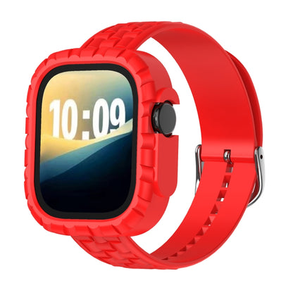 For Apple Watch Ultra 3 / 2 / 1 49mm TPU Case Integrated Watch Band(Red) by bashfashion