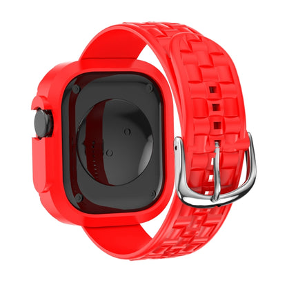 For Apple Watch Ultra 3 / 2 / 1 49mm TPU Case Integrated Watch Band(Red) by bashfashion