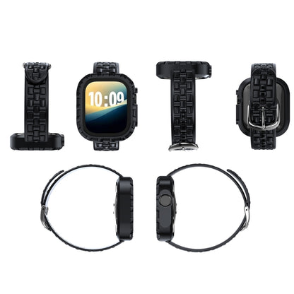 For Apple Watch Ultra 3 / 2 / 1 49mm TPU Case Integrated Watch Band(Black) by bashfashion