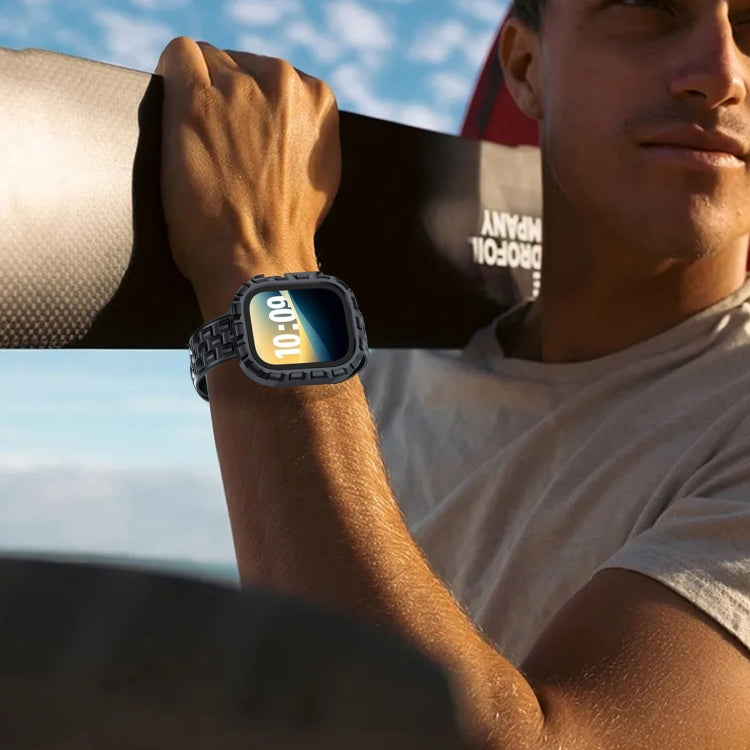 For Apple Watch Ultra 3 / 2 / 1 49mm TPU Case Integrated Watch Band(Orange) by bashfashion