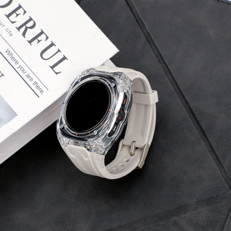 For Samsung Galaxy Watch Ultra 47mm / Ultra 2025 Modified PC Hybrid TPU Watch Case Band(Starlight Transparent) by bashfashion
