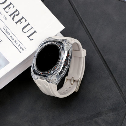 For Samsung Galaxy Watch Ultra 47mm / Ultra 2025 Modified PC Hybrid TPU Watch Case Band(Starlight Transparent) by bashfashion