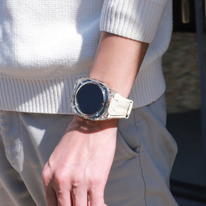 For Samsung Galaxy Watch Ultra 47mm / Ultra 2025 Modified PC Hybrid TPU Watch Case Band(Starlight Transparent) by bashfashion