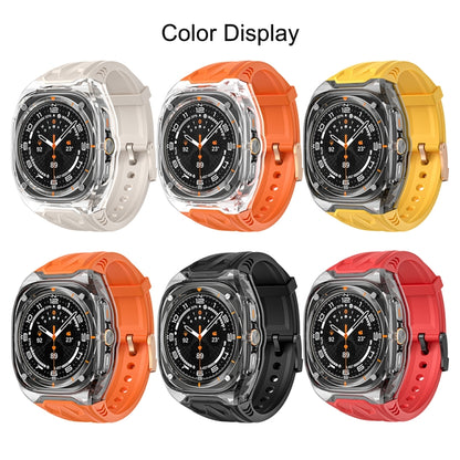 For Samsung Galaxy Watch Ultra 47mm / Ultra 2025 Modified PC Hybrid TPU Watch Case Band(Starlight Transparent) by bashfashion