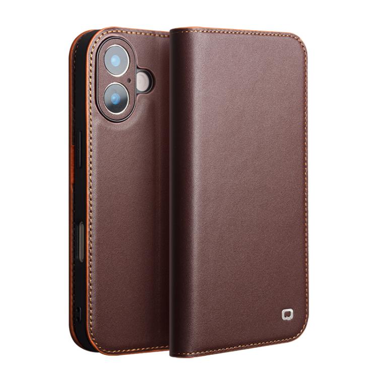 For iPhone 17 QIALINO Classic Gen2 Genuine Leather Phone Case(Brown) by QIALINO