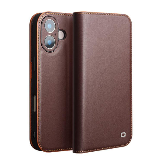 For iPhone 17 QIALINO Classic Gen2 Genuine Leather Phone Case(Brown) by QIALINO