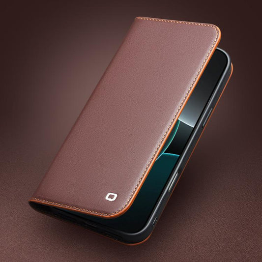 For iPhone Air QIALINO Classic Gen2 Genuine Leather Phone Case(Black) by QIALINO