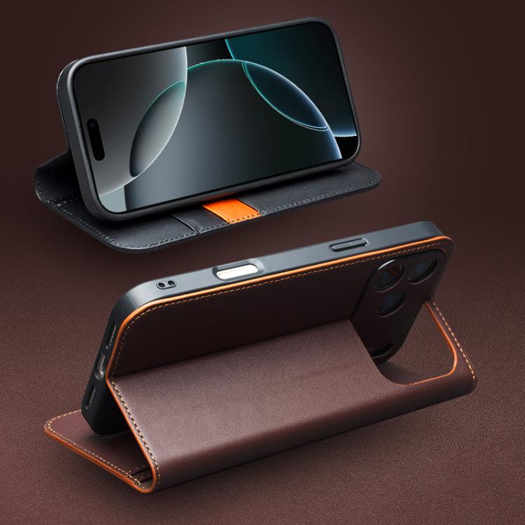 For iPhone Air QIALINO Classic Gen2 Genuine Leather Phone Case(Black) by QIALINO