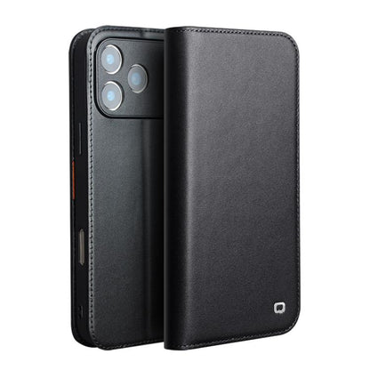 For iPhone 17 Pro QIALINO Classic Gen2 Genuine Leather Phone Case(Black) by QIALINO