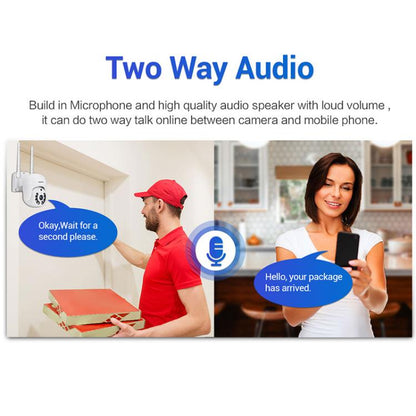 ESCAM WNK710 3MP HD Motion Detection WiFi Intelligent Dual-light Source Camera, EU Plug(White) by ESCAM