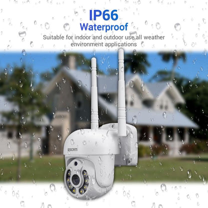 ESCAM WNK710 3MP HD Motion Detection WiFi Intelligent Dual-light Source Camera, EU Plug(White) by ESCAM