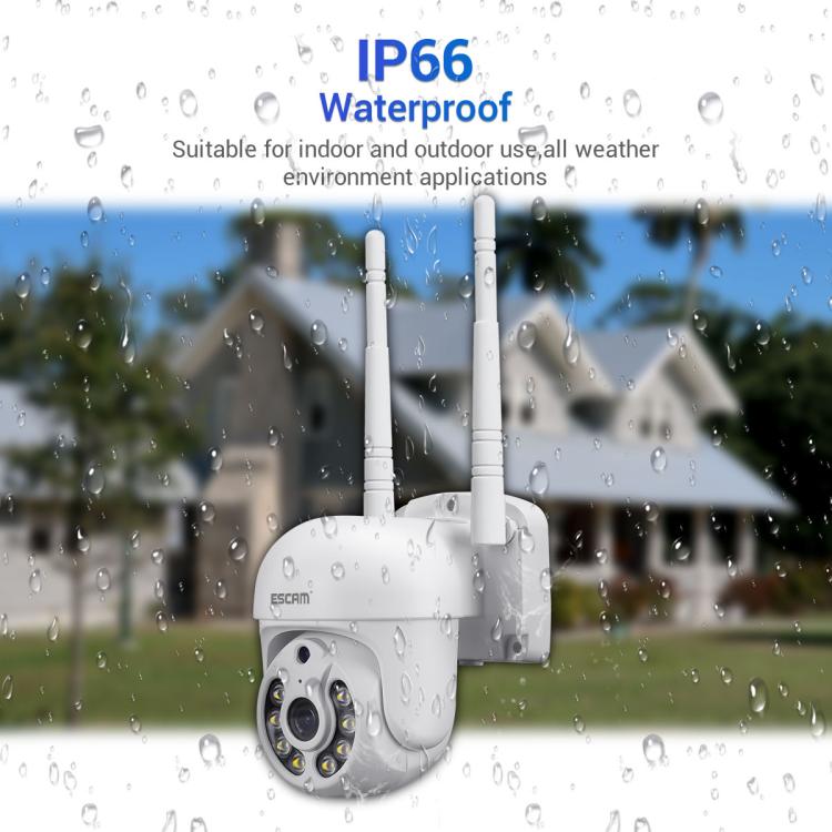 ESCAM WNK710 3MP HD Motion Detection WiFi Intelligent Dual-light Source Camera, AU Plug(White) by ESCAM