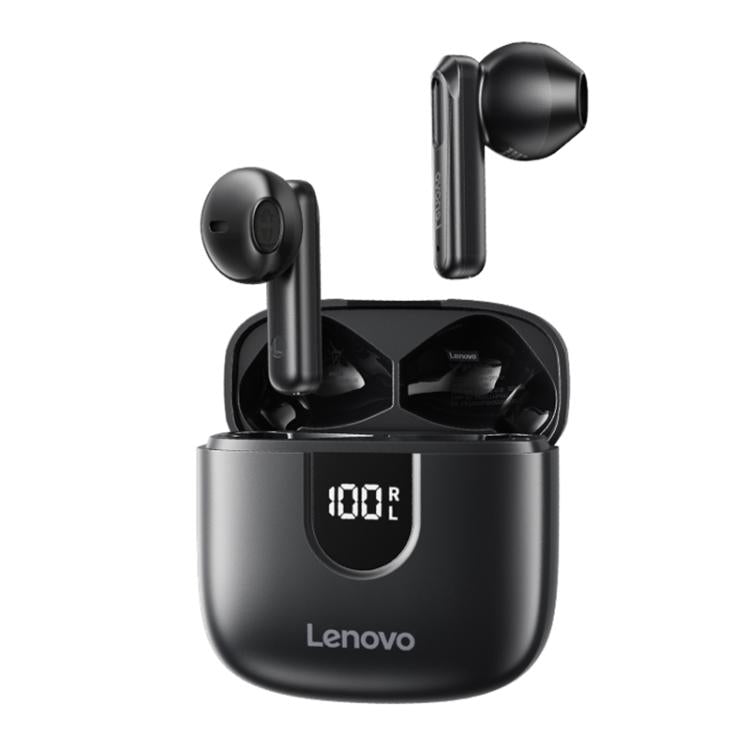 Original Lenovo EA120 Simple Semi-In-Ear True Wireless Bluetooth Earphones(Black) by Lenovo
