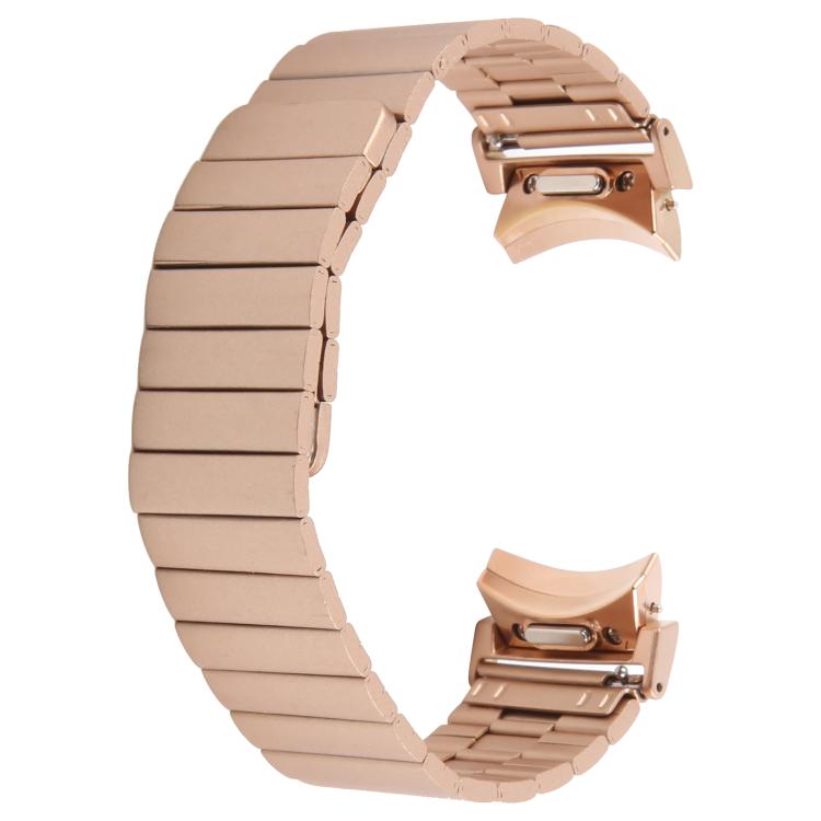 For Samsung Galaxy Watch 7 / 6 / 5 / 4 Bamboo Magnetic Quick Release Metal Watch Band(Rose Gold) by bashfashion