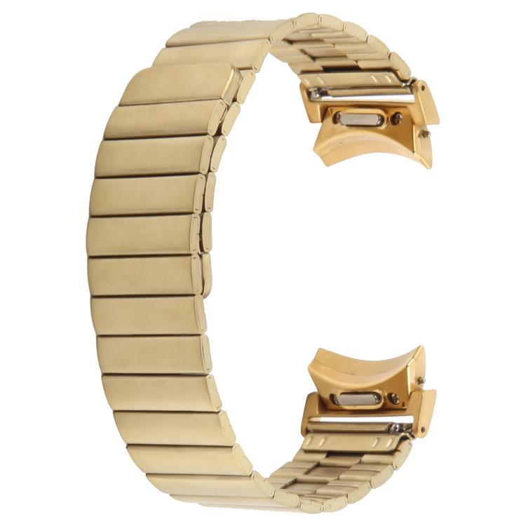 For Samsung Galaxy Watch 7 / 6 / 5 / 4 Bamboo Magnetic Quick Release Metal Watch Band(Gold) by bashfashion