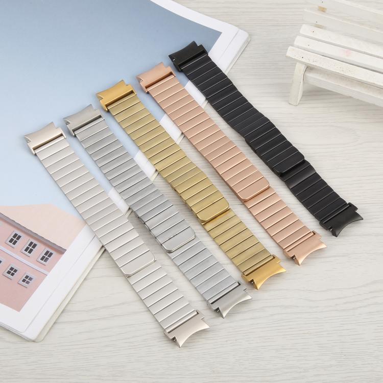 For Samsung Galaxy Watch 7 / 6 / 5 / 4 Bamboo Magnetic Quick Release Metal Watch Band(Black) by bashfashion