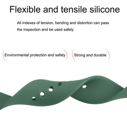 For Apple Watch 46mm / 49mm / 45mm / 44mm Sport Silicone Watch Band(Flower) by bashfashion