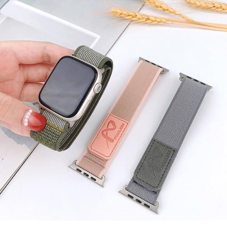 For Apple Watch 46mm / 49mm / 45mm / 44mm Fearless Trail Loop Nylon Band(Orange) by bashfashion