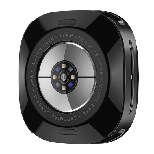 For Samsung Galaxy Watch Ultra 47mm / Ultra 2025 Aluminum Alloy Metal PC Watch Protective Cover(Black Orange) by bashfashion