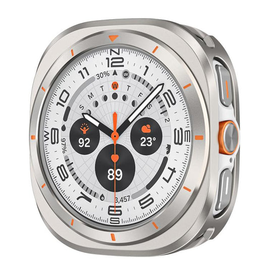 For Samsung Galaxy Watch Ultra 47mm / Ultra 2025 Aluminum Alloy Metal PC Watch Protective Cover(Titanium Orange) by bashfashion