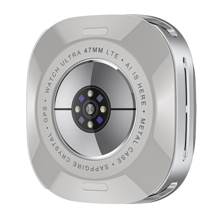 For Samsung Galaxy Watch Ultra 47mm / Ultra 2025 Aluminum Alloy Metal PC Watch Protective Cover(Silver Orange) by bashfashion