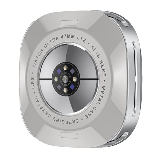 For Samsung Galaxy Watch Ultra 47mm / Ultra 2025 Aluminum Alloy Metal PC Watch Protective Cover(Silver Orange) by bashfashion