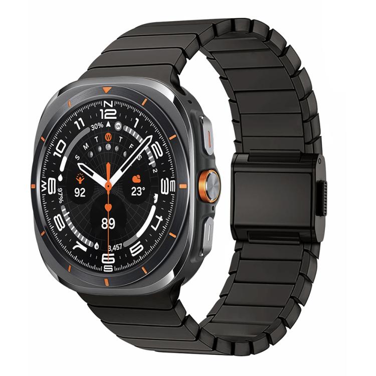 For Samsung Galaxy Watch Ultra 47mm / Ultra 2025 Bamboo Norman Buckle Stainless Steel Watch Band(Slate) by bashfashion