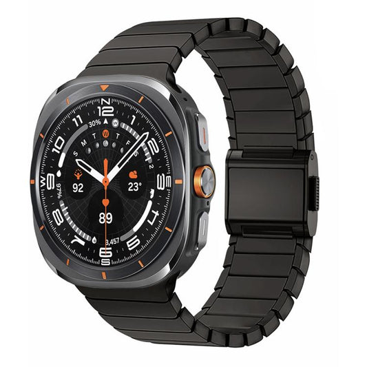 For Samsung Galaxy Watch Ultra 47mm / Ultra 2025 Bamboo Norman Buckle Stainless Steel Watch Band(Slate) by bashfashion