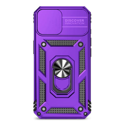 For iPhone 16e Sliding Camshield Holder Phone Case(Purple) by bashfashion