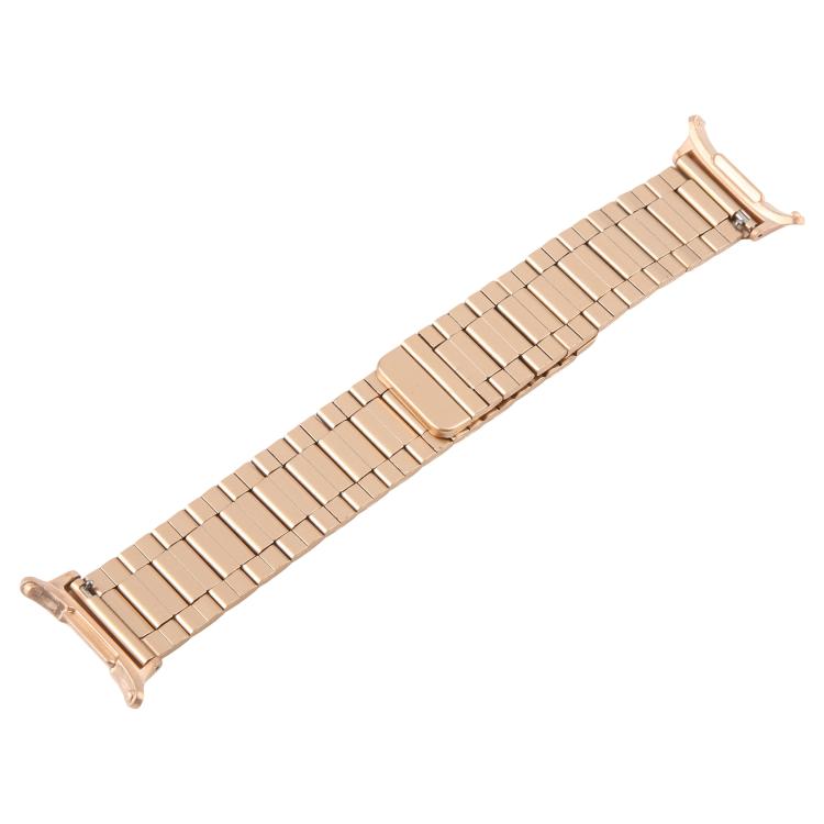 For Samsung Galaxy Watch Ultra 47mm / Ultra 2025 Three-beads Magnetic Steel Watch Band(Rose Gold) by bashfashion