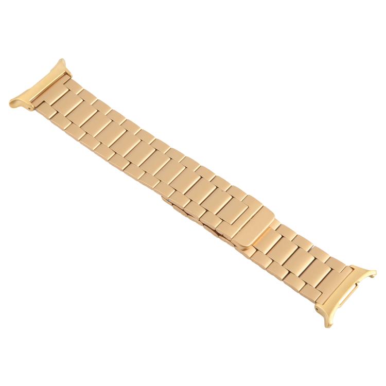 For Samsung Galaxy Watch Ultra 47mm / Ultra 2025 Three-beads Magnetic Steel Watch Band(Gold) by bashfashion