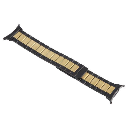 For Samsung Galaxy Watch Ultra 47mm / Ultra 2025 Three-beads Magnetic Steel Watch Band(Black Gold) by bashfashion