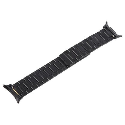 For Samsung Galaxy Watch Ultra 47mm / Ultra 2025 Three-beads Magnetic Steel Watch Band(Black Gold) by bashfashion