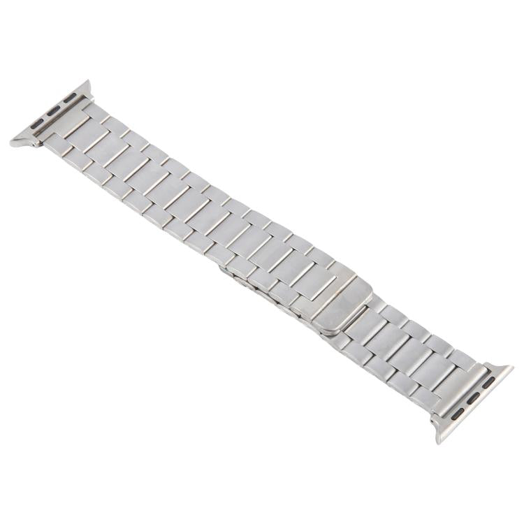 For Apple Watch 46mm / 49mm / 45mm / 44mm Three-beads Magnetic Steel Watch Band(Silver) by bashfashion