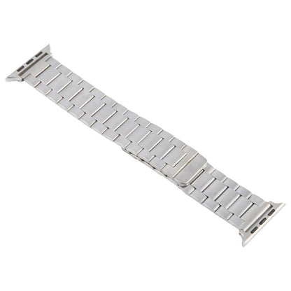 For Apple Watch 46mm / 49mm / 45mm / 44mm Three-beads Magnetic Steel Watch Band(Silver) by bashfashion