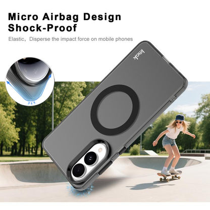 For Samsung Galaxy S25 Edge 5G IMAK Candy Series Shockproof MagSafe Phone Case(Black) by imak