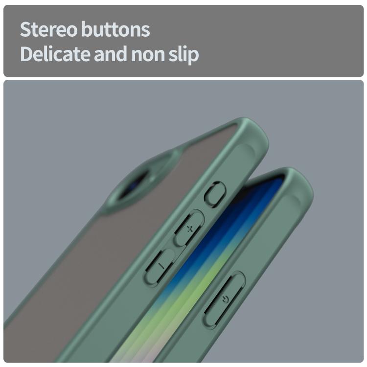 For iPhone 16e Fan Dun Series TPU Hybrid PC Frosted Phone Case(Green) by bashfashion