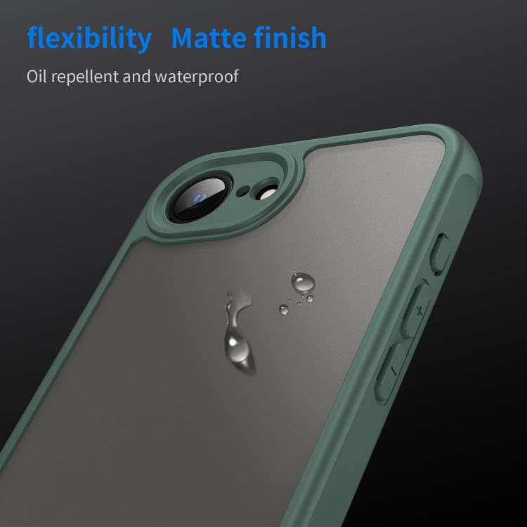 For iPhone 16e Fan Dun Series TPU Hybrid PC Frosted Phone Case(Green) by bashfashion