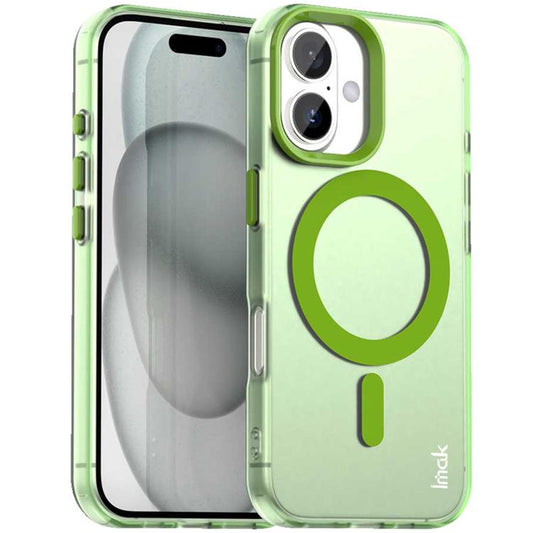 For iPhone 17 IMAK Candy Series Shockproof MagSafe Phone Case(Green) by imak