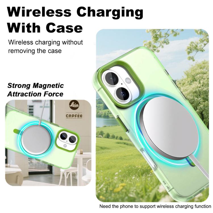 For iPhone 17 IMAK Candy Series Shockproof MagSafe Phone Case(Green) by imak