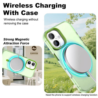 For iPhone 17 IMAK Candy Series Shockproof MagSafe Phone Case(Green) by imak