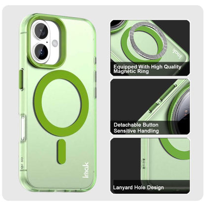 For iPhone 17 IMAK Candy Series Shockproof MagSafe Phone Case(Green) by imak