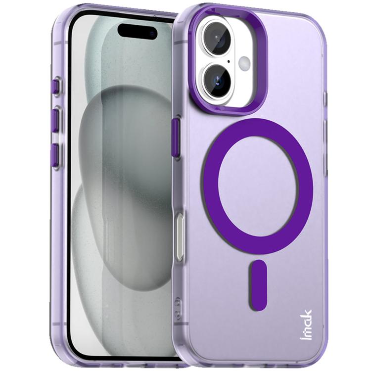 For iPhone 17 IMAK Candy Series Shockproof MagSafe Phone Case(Purple) by imak